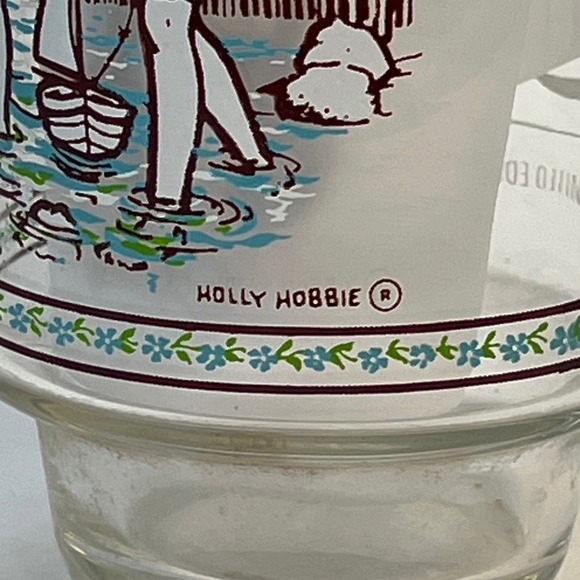Vtg Holly Hobbie Drinking Glass Tumbler Good Friends Are Like Sunshine Beach - Picture 4 of 7